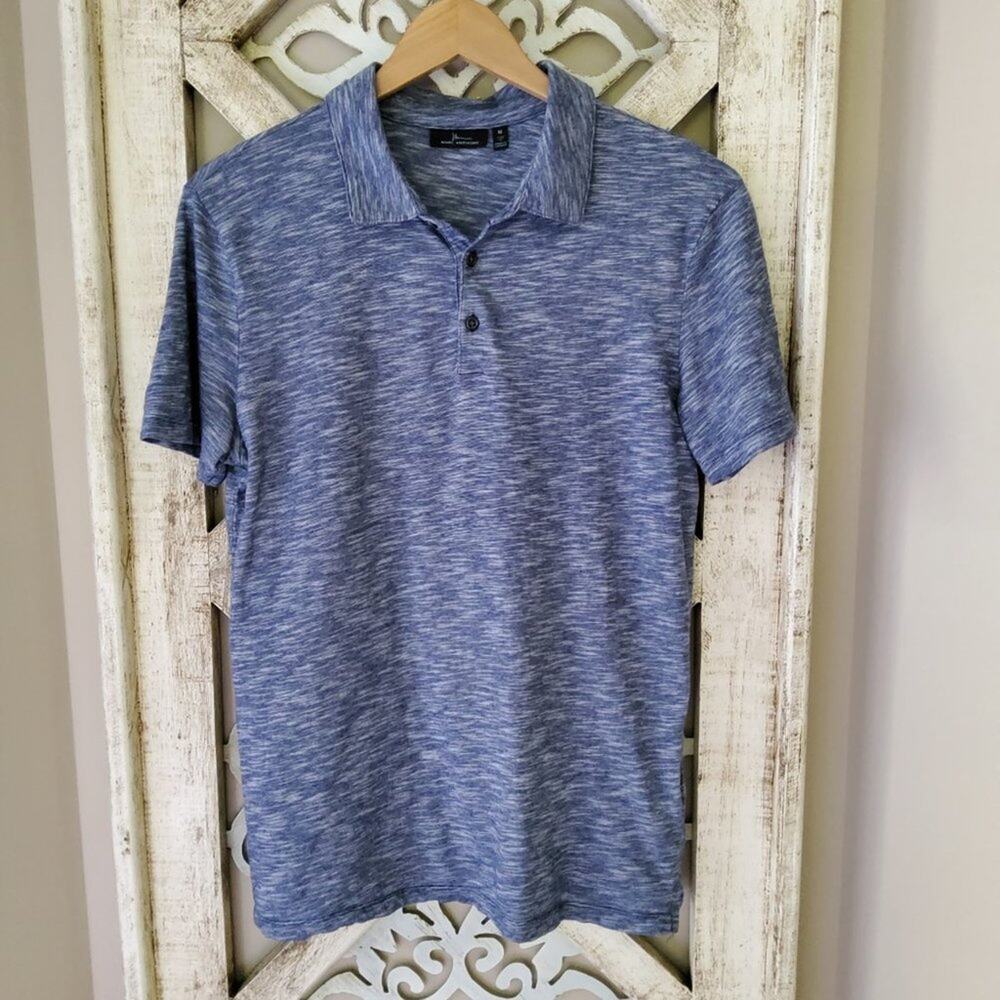 Mark Anthony Men's Size Medium Short Sleeve Polo Shirt in Blue
